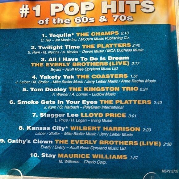 #1 Pop Hits of the 60s & 70s CD! - Picture 4 of 6